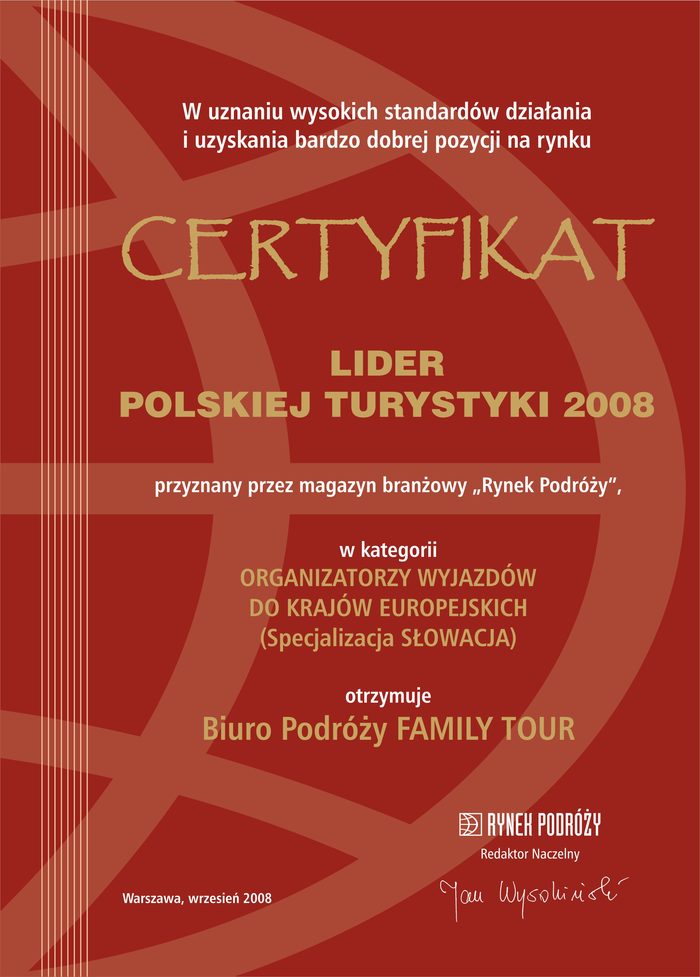 Lider Polskiej Turystyki 2008