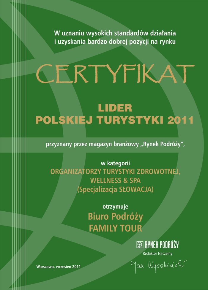 Lider Polskiej Turystyki 2011