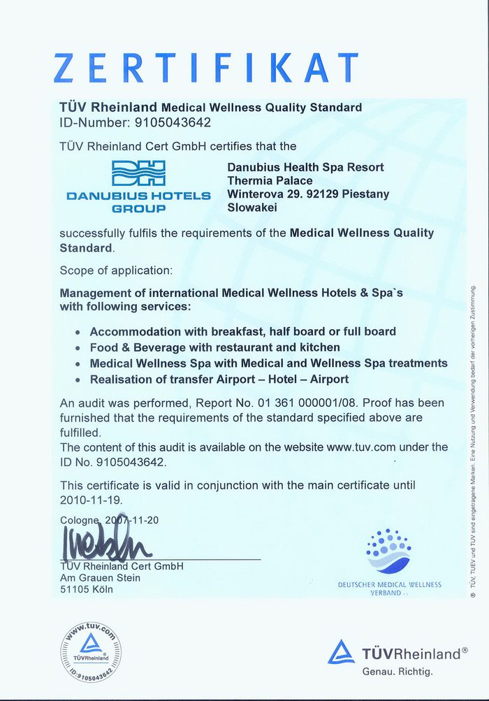 Certificate THR